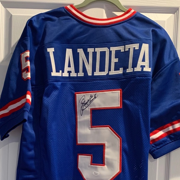 New York Giants #5 Landeta Signed Jersey - Picture 1 of 5